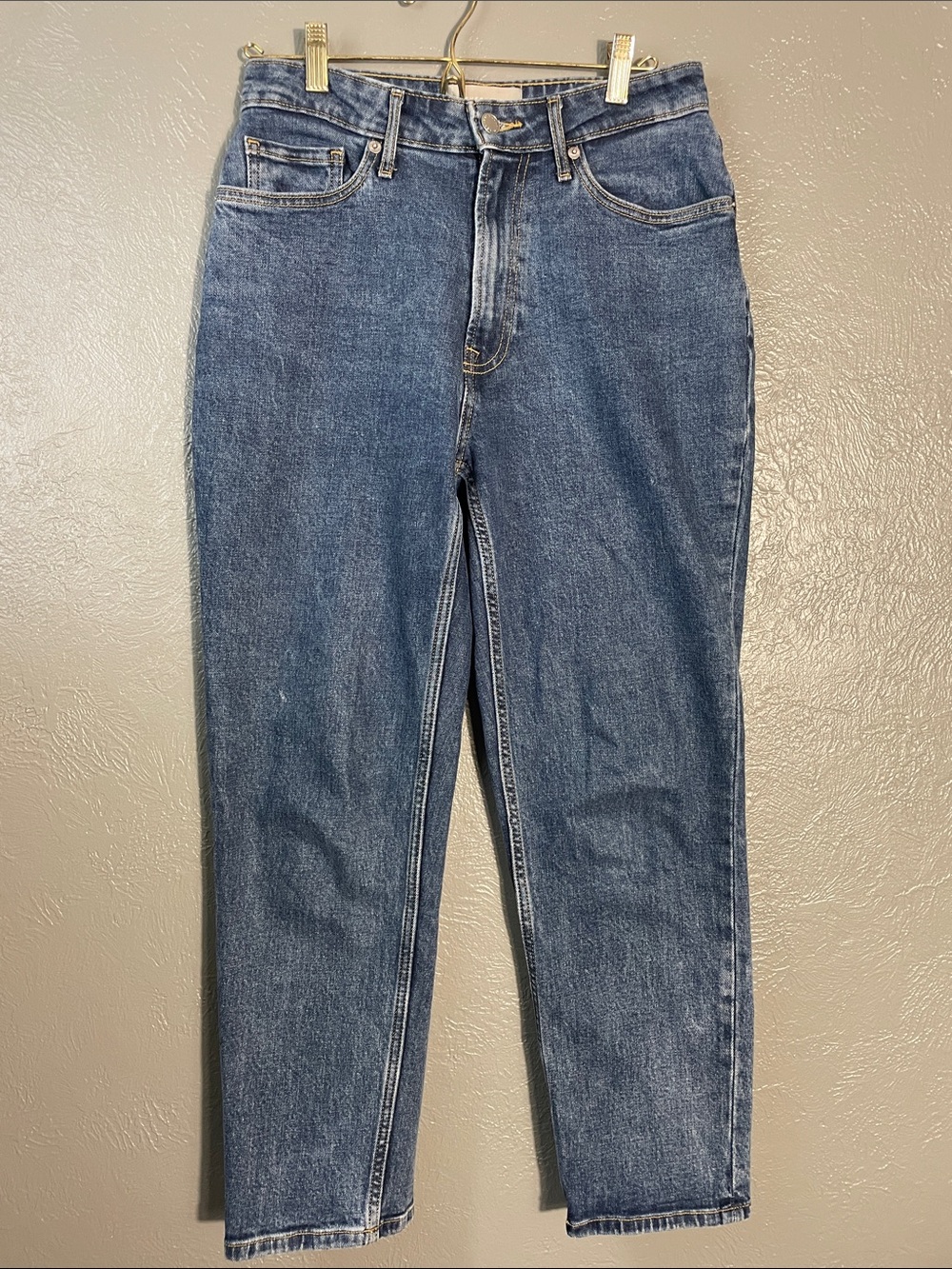 Everlane The Curvy Cheeky Jean Organic Cotton High Rise Crop Straight Jeans 27